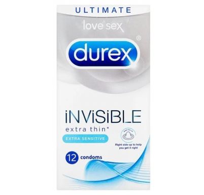 Durex Invisible Extra Thin Extra Sensitive 12 ks
