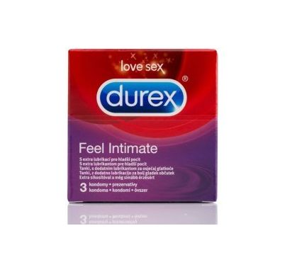 Durex Feel Thin Extra Lubricated 3 ks