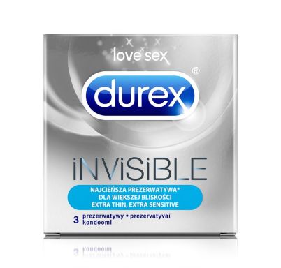 Durex Invisible Extra Sensitive 3 ks